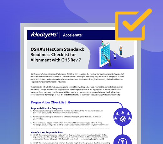 OSHA's HazCom Standard: Readiness Checklist for Alignment with GHS Rev 7