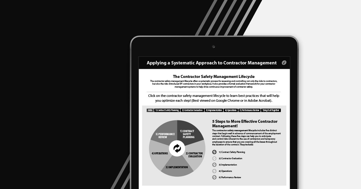 Applying a Systematic Approach to Contractor Management | VelocityEHS